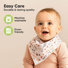 Load image into Gallery viewer, 8-Pack Organic Bandana Bibs (Bloom)
