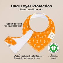Load image into Gallery viewer, 8-Pack Organic Bandana Bibs (Builders)
