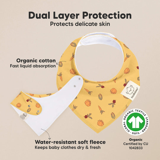 8-Pack Organic Bandana Bibs (Countryside)