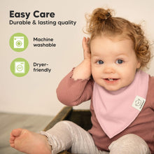 Load image into Gallery viewer, 8-Pack Organic Bandana Bibs (Dew)
