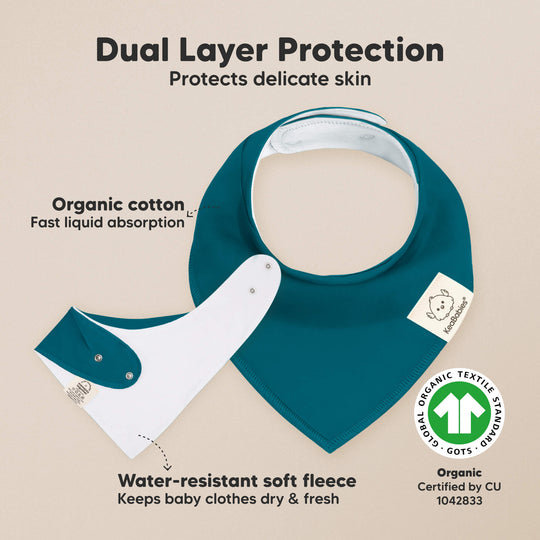 8-Pack Organic Bandana Bibs (Eclipse)