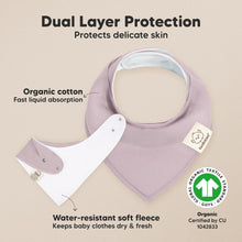 Load image into Gallery viewer, 8-Pack Organic Bandana Bibs (Embrace)

