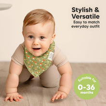 Load image into Gallery viewer, 8-Pack Organic Bandana Bibs (Fall Spores)
