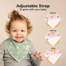 Load image into Gallery viewer, 8-Pack Organic Bandana Bibs (Lunaris)
