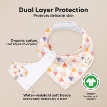 Load image into Gallery viewer, 8-Pack Organic Bandana Bibs (Prism)
