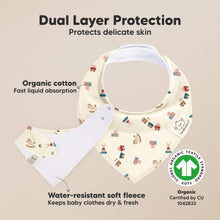 Load image into Gallery viewer, 8-Pack Organic Bandana Bibs (Toy Land)
