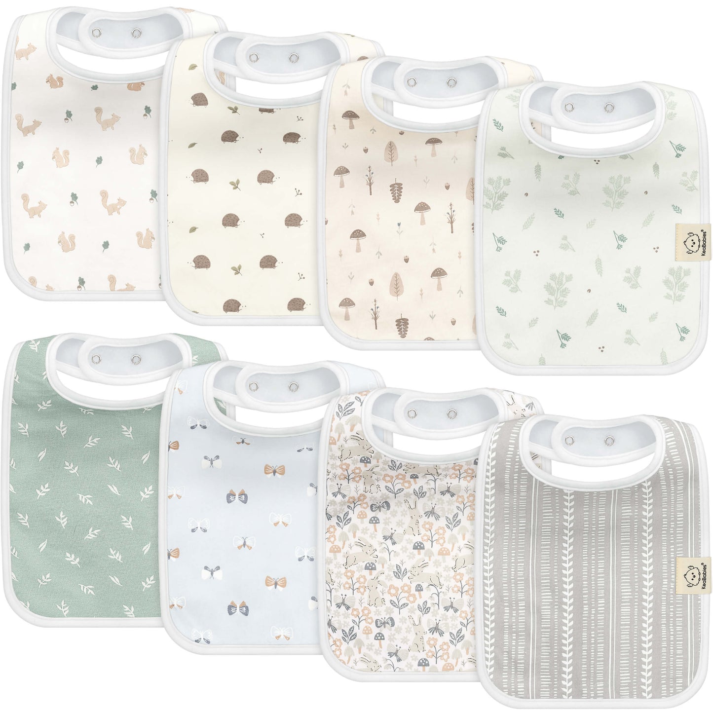 8-Pack Coast Drool Bibs 27543197614266