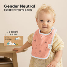 Load image into Gallery viewer, 8-Pack Coast Drool Bibs (Wildscape)
