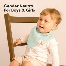 Load image into Gallery viewer, 8-Pack Lumi Muslin Bandana Bibs (Dew)
