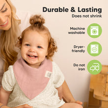 Load image into Gallery viewer, 8-Pack Lumi Muslin Bandana Bibs (Lavender)
