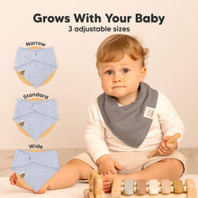 Load image into Gallery viewer, 8-Pack Lumi Muslin Bandana Bibs (Nimbus)
