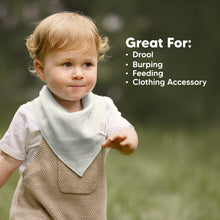 Load image into Gallery viewer, 8-Pack Lumi Muslin Bandana Bibs (Pine)
