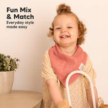 Load image into Gallery viewer, 8-Pack Lumi Muslin Bandana Bibs (Primeval)
