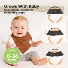 Load image into Gallery viewer, 8-Pack Quin Bandana Bibs (Basics)
