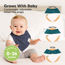 Load image into Gallery viewer, 8-Pack Quin Bandana Bibs
