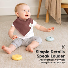 Load image into Gallery viewer, 8-Pack Quin Bandana Bibs (Rosewood)
