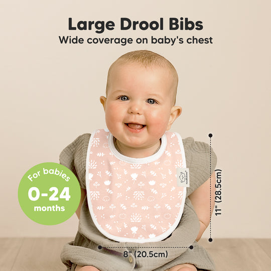 8-Pack Urban Drool Bibs (Fleur)