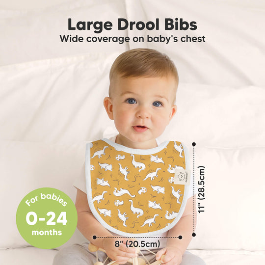 8-Pack Urban Drool Bibs (Mesozoic)