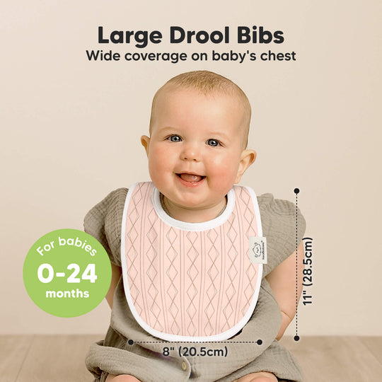 8-Pack Urban Drool Bibs (Prism)