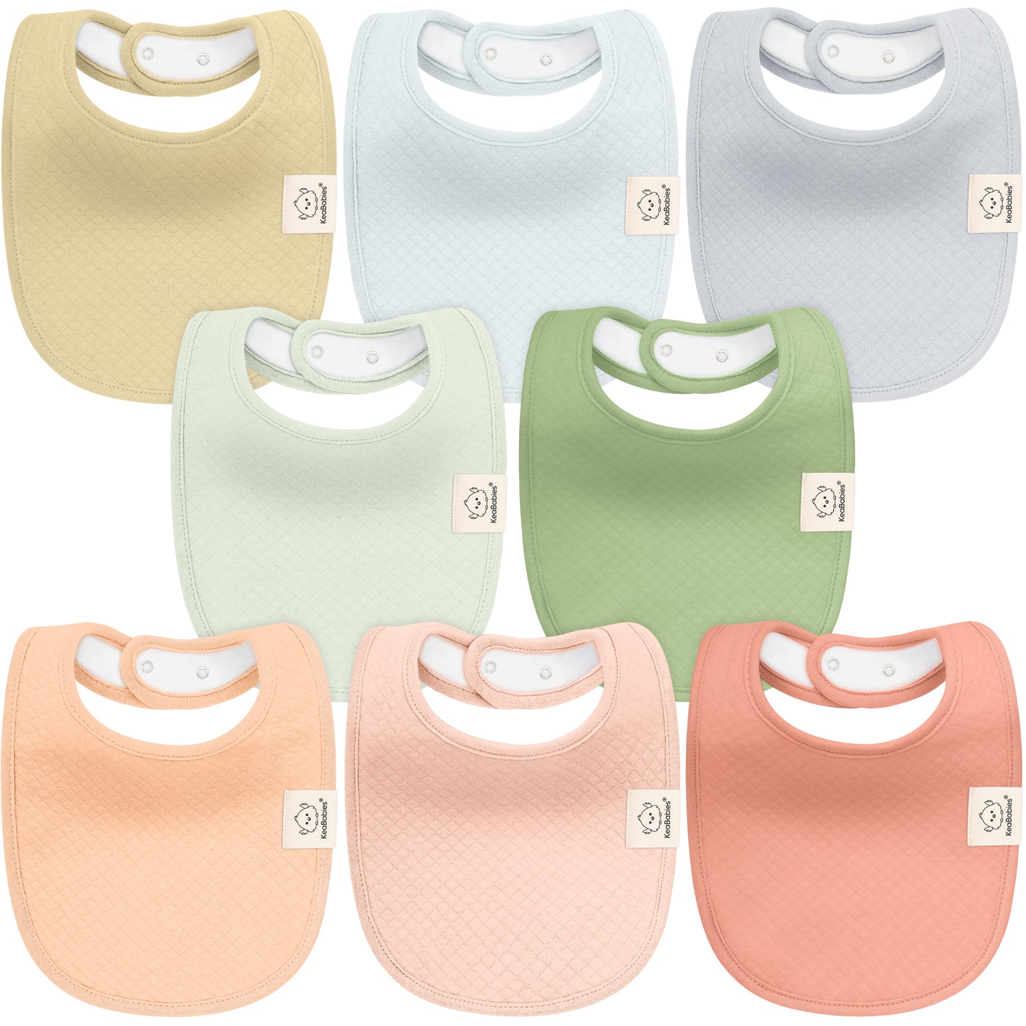 8-Pack Urban Quin Drool Bibs 28225004896442