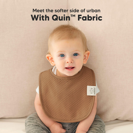 8-Pack Urban Quin Drool Bibs (Driftwood)