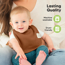 Load image into Gallery viewer, 8-Pack Urban Quin Drool Bibs (Driftwood)
