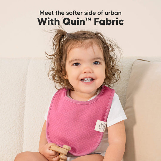 8-Pack Urban Quin Drool Bibs (Rosewood)