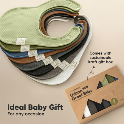 8-Pack Urban Quin Drool Bibs 28111302492346