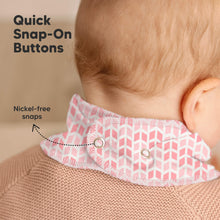 Load image into Gallery viewer, 8-Pack Organic Bandana Bibs (Blush)
