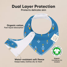 Load image into Gallery viewer, 8-Pack Organic Bandana Bibs (Cosmo)
