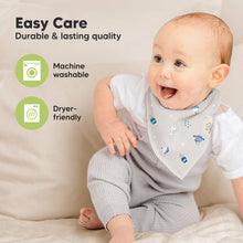 Load image into Gallery viewer, 8-Pack Organic Bandana Bibs (Cosmo)
