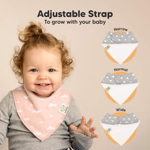 Load image into Gallery viewer, 8-Pack Organic Bandana Bibs (Dreamers)
