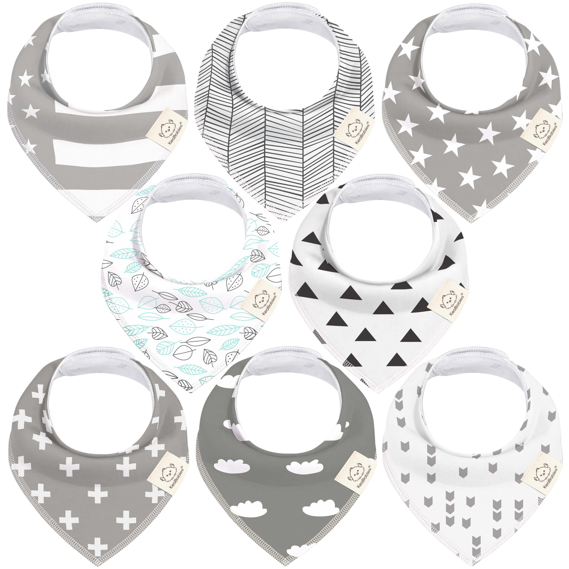 8-Pack Organic Bandana Bibs (Boy) 28833458716858