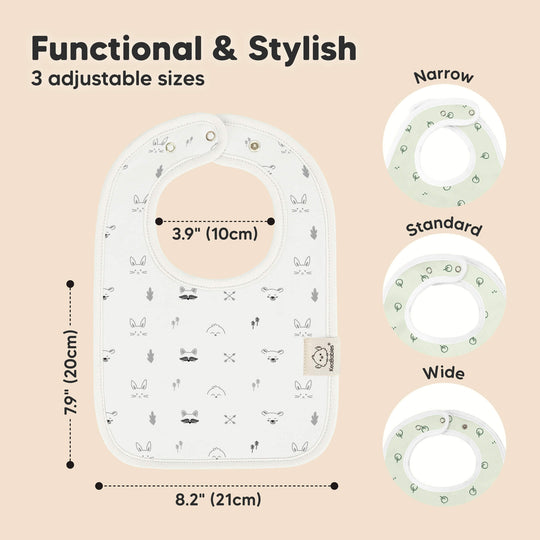 8-Pack Coast Drool Bibs (Nordic)