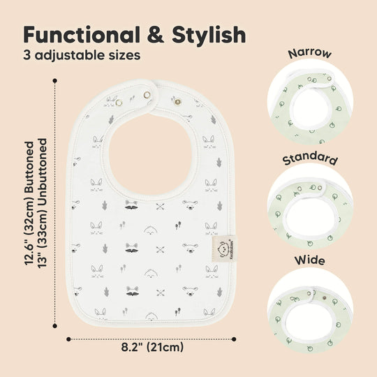 8-Pack Coast Drool Bibs (Nordic)