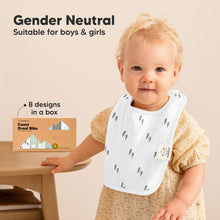 Load image into Gallery viewer, 8-Pack Coast Drool Bibs (Nordic)
