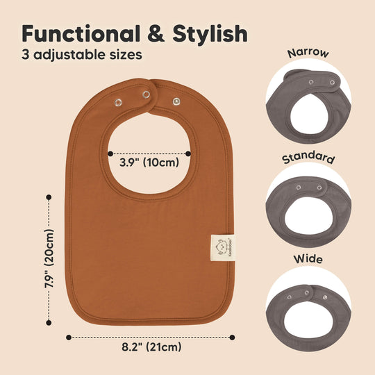 8-Pack Coast Drool Bibs (Terracotta)