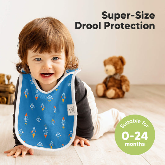8-Pack Hallo Drool Bibs (Cosmo)