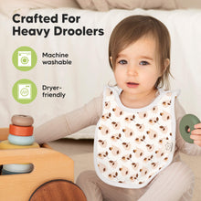 Load image into Gallery viewer, 8-Pack Hallo Drool Bibs (Fall Spores)
