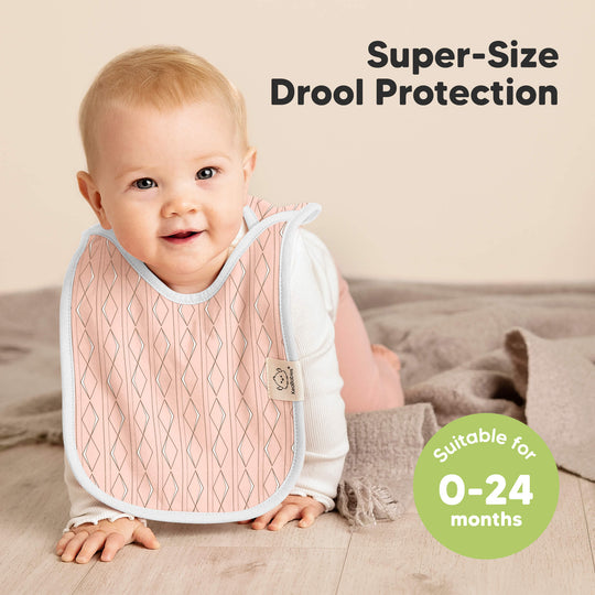 8-Pack Hallo Drool Bibs (Prism)