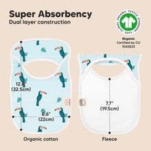 Load image into Gallery viewer, 8-Pack Hallo Drool Bibs (Wildscape)
