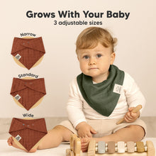 Load image into Gallery viewer, 8-Pack Lumi Muslin Bandana Bibs (Sahara)
