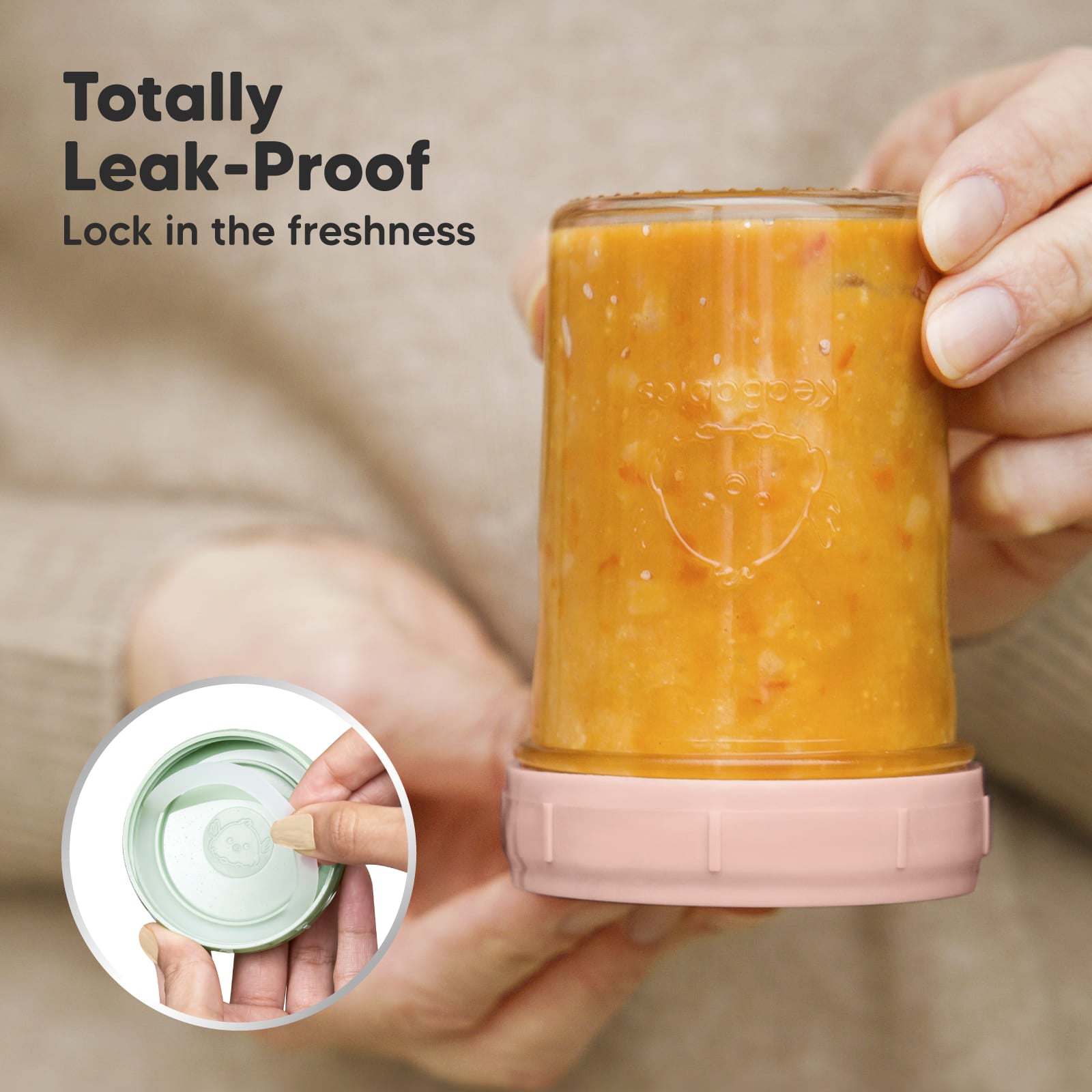 Totally Leak-Proof to lock in freshness. 27735943381178