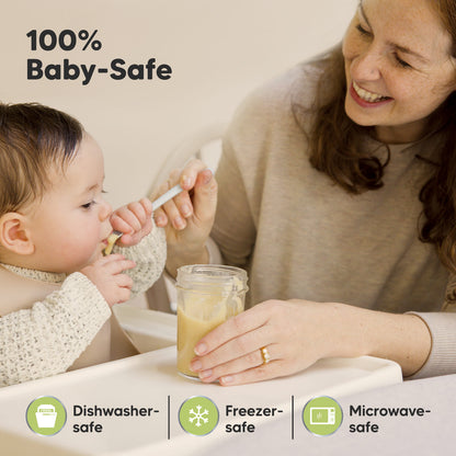 100% Baby-Safe, dishwasher-safe, freezer-safe, and microwave-safe. 27735943151802