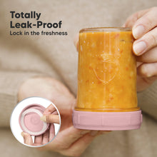 Load image into Gallery viewer, 8-Pack Prep Jars Food Glass Containers (Roseate)
