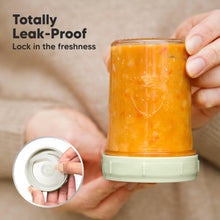 Load image into Gallery viewer, 8-Pack Prep Jars Food Glass Containers (Sage)
