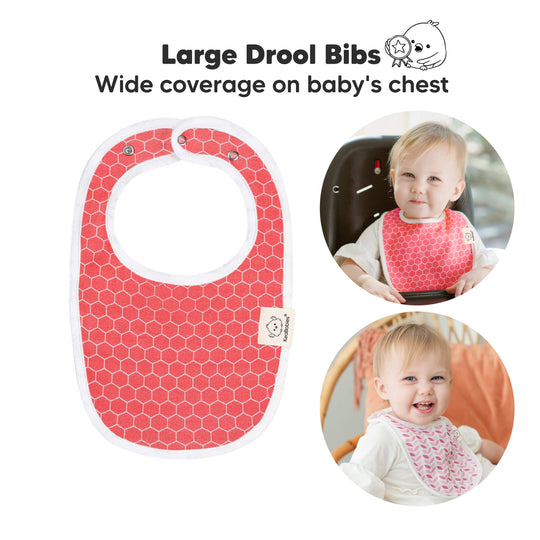 8-Pack Urban Drool Bibs (Blush)
