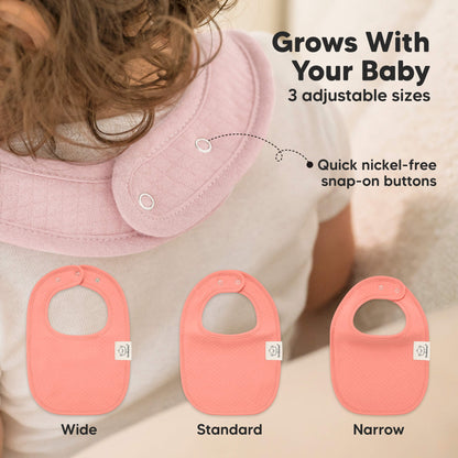 Grows with the Baby - 3 adjustable Sizes: Wide, Standard, Narrow 
Has Quick nickel-free snap-on buttons 31990783606970