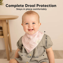 Load image into Gallery viewer, 8-Pack Organic Bandana Bibs (Sweet Charm)
