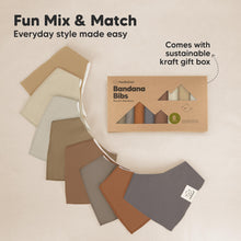 Load image into Gallery viewer, 8-Pack Organic Bandana Bibs (Terracotta)
